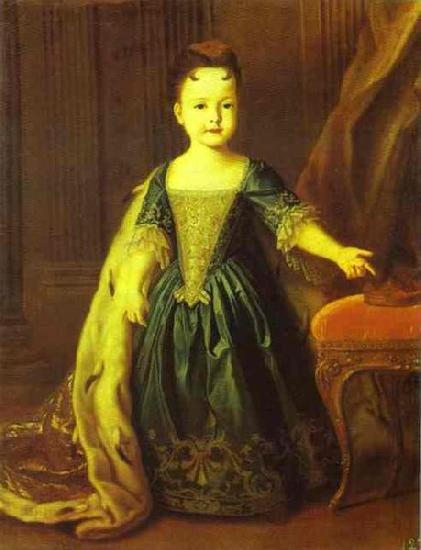 Louis Caravaque Portrait of Natalia Romanov oil painting image